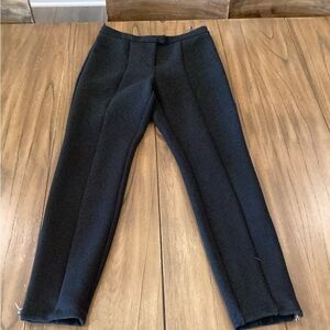 Topshop skinny ankle zip trouser black dress pants 4